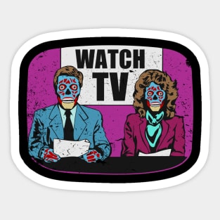 They Live! Obey, Consume, Buy, Sleep, No Thought and Watch TV Sticker